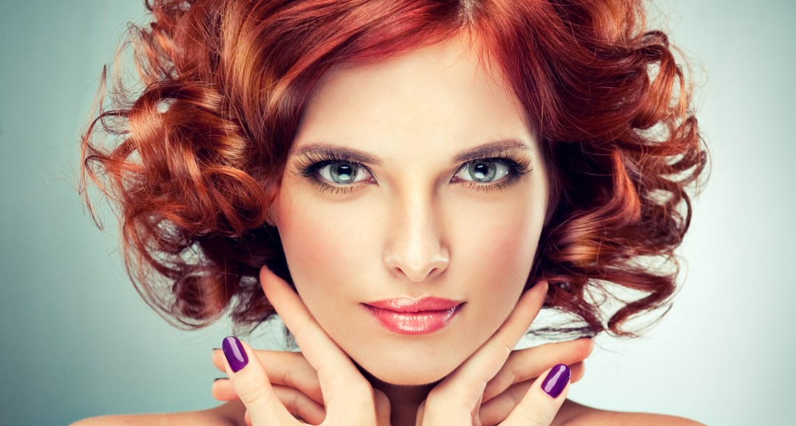 Curly haired redhead